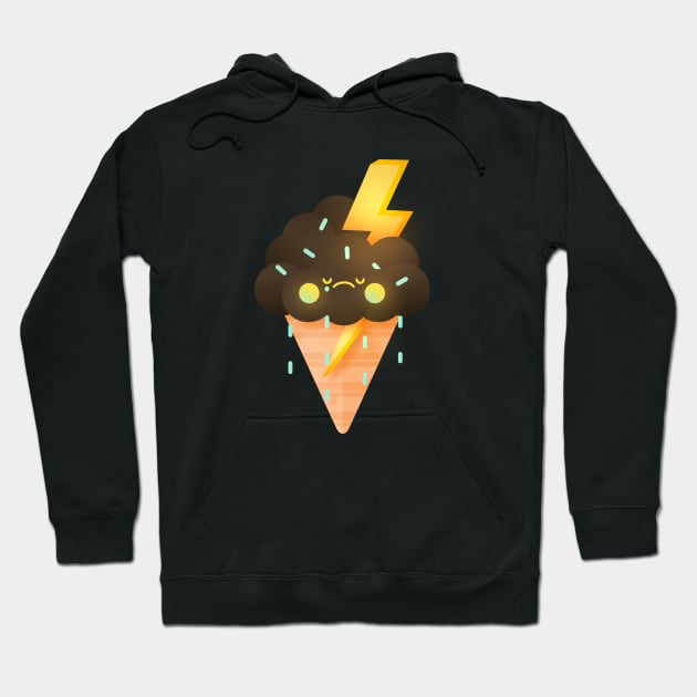 Chocolate Rain Ice Cream Hoodie by noeyedeer